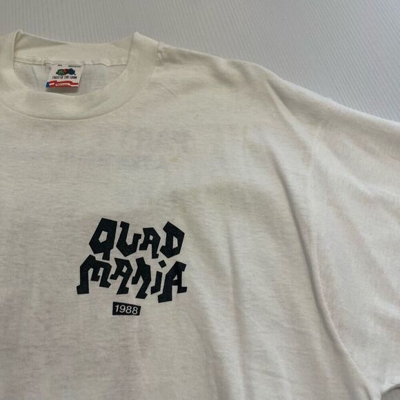 Quad Mania VTG Party Monitor 1988 Single Stitch 1988 T-Shirt Size XL - Picture 4 of 8